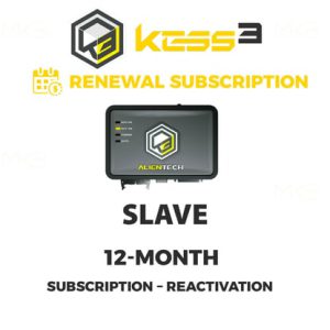 Alientech - KESS3 Slave - 12 aylık abonelik – Yeniden etkinleştirme - TR28274