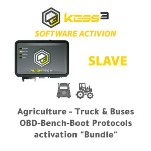 Alientech - KESS3SA012 - KESS3 Köle - Tarım - Kamyon ve Otobüs OBD-Bench-Boot Protokolleri aktivasyonu "Paket" - TR28128