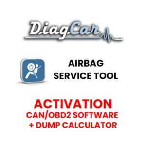 DiagCar Hava Yastığı Servis Aracı (AST) Aktivasyonu. CAN / OBD2 Yazılımı + Döküm Hesaplayıcı - TR25380