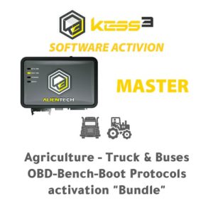 Alientech - KESS3MA012 - KESS3 Master - Tarım - Kamyon ve Otobüs OBD-Bench-Boot Protokolleri aktivasyonu "Paket" - TR28122