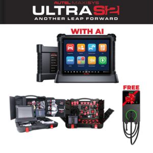 Autel MaxiSys Ultra S2 ve EV Tanılama Yükseltme Kiti + ÜCRETSİZ Autel MaxiCharger AC Wallbox EU AC W22 Paketi - TRON538+GIFT