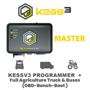 Alientech KESS3 Master Tam Tarım Kamyonu ve Otobüsleri (OBD-Bench-Boot) - TRON394