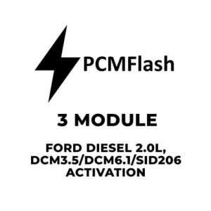 PCMflash - 3 Modül Ford Dizel 2.0L, DCM3.5/DCM6.1/SID206 Aktivasyonu - TR23778