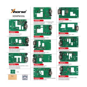 Xhorse XDNPM3 MQB48 Lehimsiz Adaptörler Tam Paket 13 Parça VVDI Prog, Çoklu Prog ve VVDI Anahtar Aracı Plus - TR22776