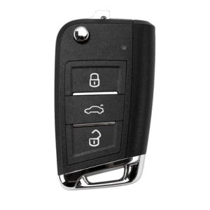 Xhorse VVDI Anahtar Aracı VVDI2 Evrensel Tel Flip Uzaktan Anahtar 3 Düğmeli MQB Tarzı XKDM05EN Çip Tutucu ile - TR28208