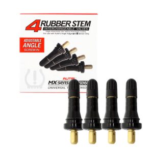 Autel MX 1-Sensor TPMS Kauçuk Valf Kiti 4'lü Yedek Valf Gövdesi Seti - TR23244